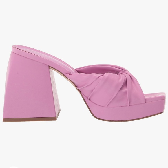 Circus By Sam Edelman Marianna Pink Chunky Heel Sandals Size 6.5 - Picture 2 of 9